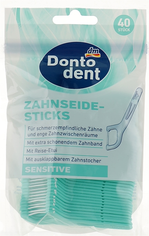 Флосс-зубочистки Dontodent Sensitive, 40 шт