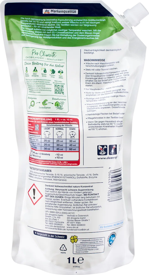 Гель для прання Denkmit Pro Climate Nature, 33 прання 1 л