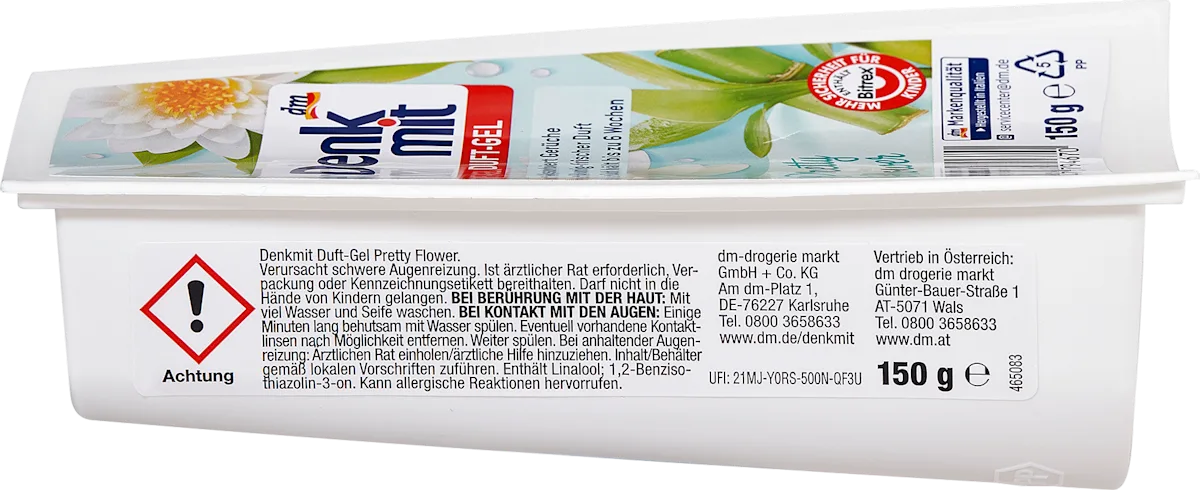 Гелевий освіжувач повітря Denkmit Duft-Gel Apfelblüte, 150 г.