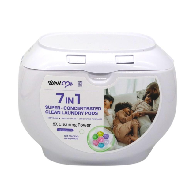 Капсулы для стирки детских вещей Well 7 in 1, 40шт