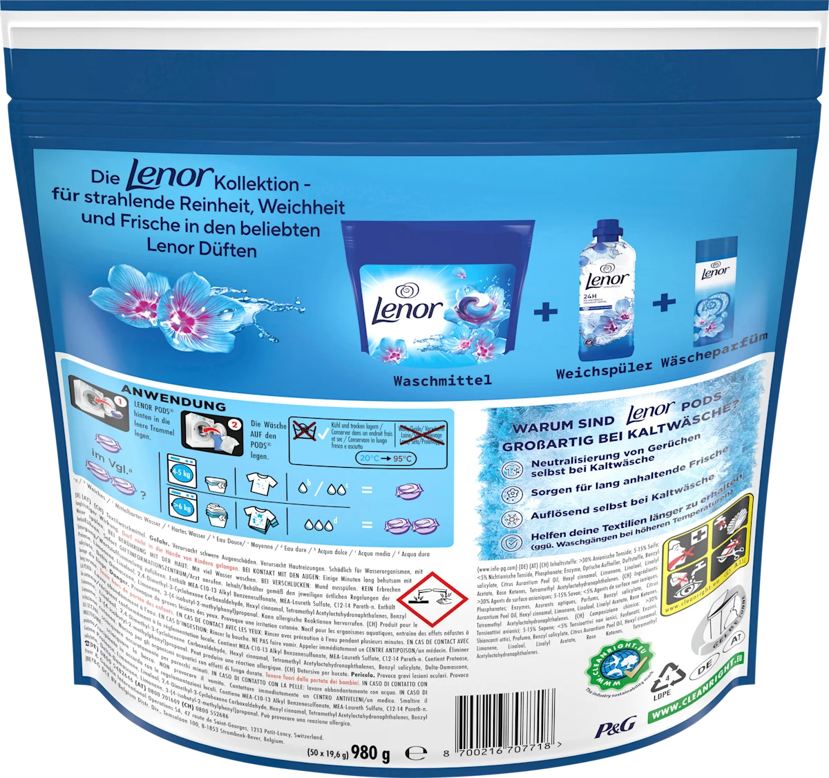 Капсулы для стирки, Lenor Апрельская свежесть 100 шт.