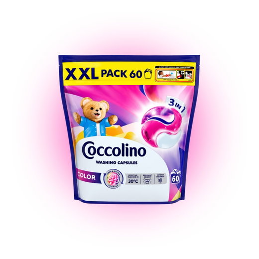 Капсули для прання кольорових речей Coccolino Color 3в1, 60 шт
