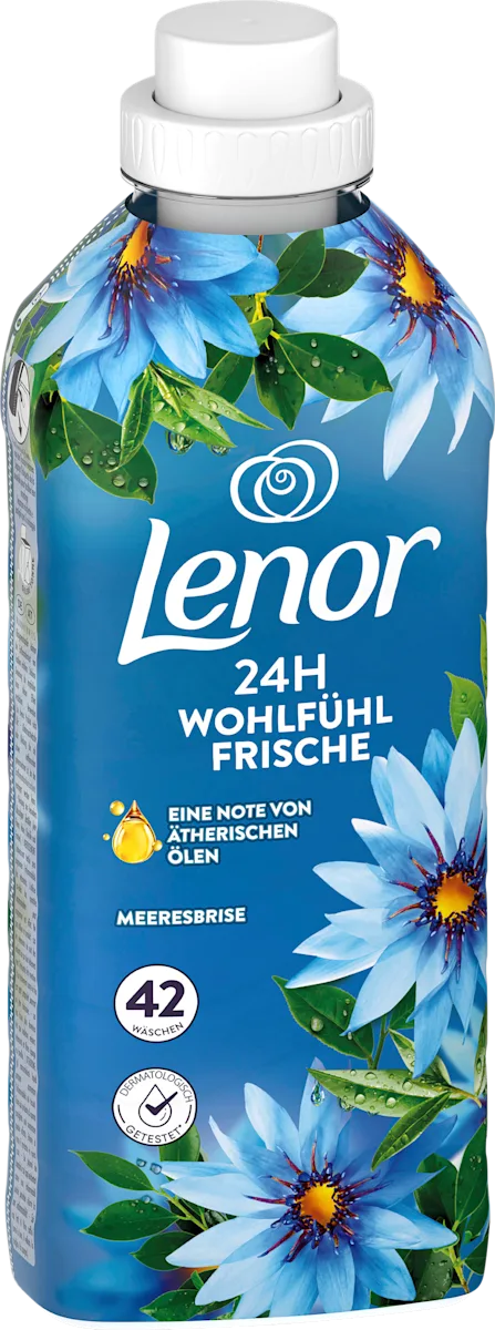 Кондиціонер для білизни, Lenor Морський бриз 42 прання, 882 мл