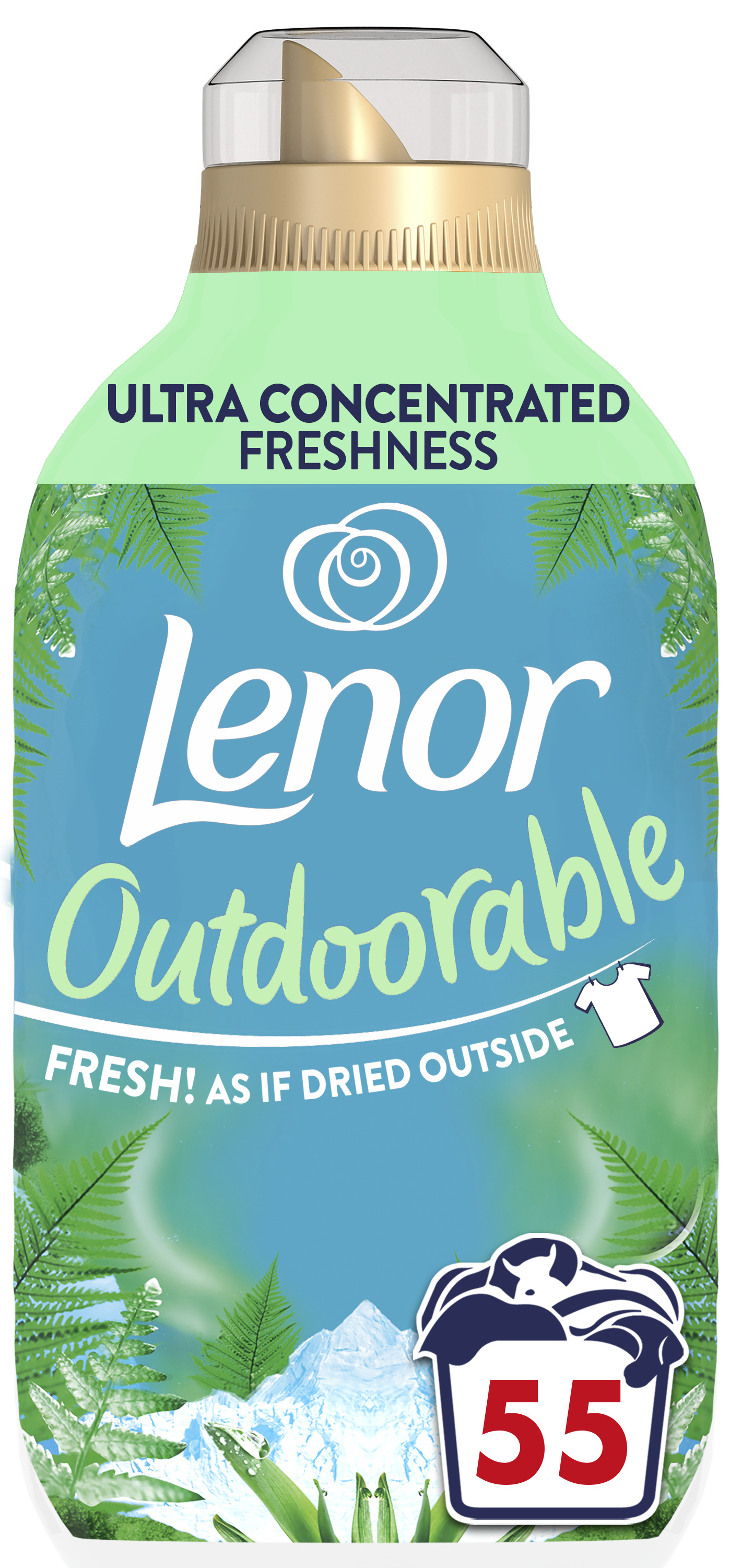 Кондиционер для белья, Lenor Outdoorable Northern Solstice 55 стирок, 770 мл