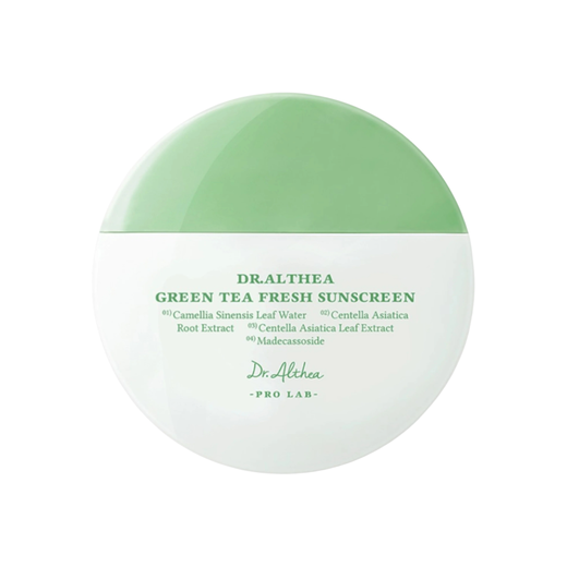 Крем сонцезахисний для чутливої шкіри SPF50+ Dr.Althea Green Tea Fresh Sunscreen, 45 мл
