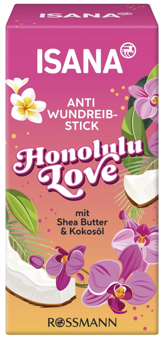 Крем-стік для тіла проти натирання Isana Anti Wundreib Stick Honolulu Love, 30 г