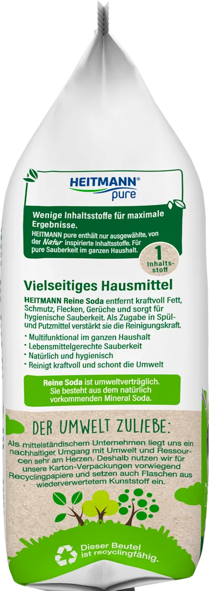 Багатофункціональна сода для чищення Heitmann Pure, 500 г