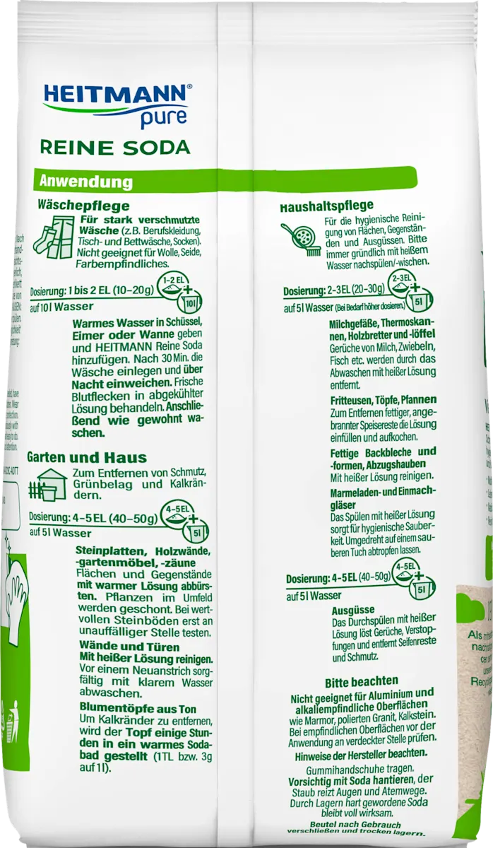Багатофункціональна сода для чищення Heitmann Pure, 500 г