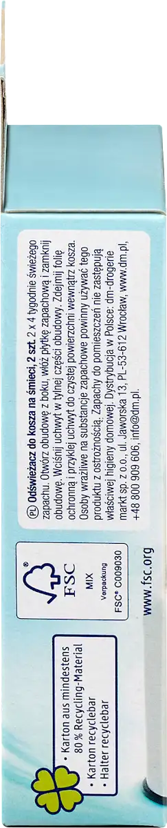 Освіжувач для сміттєвого відра Denkmit Fresh Breeze, 2 шт