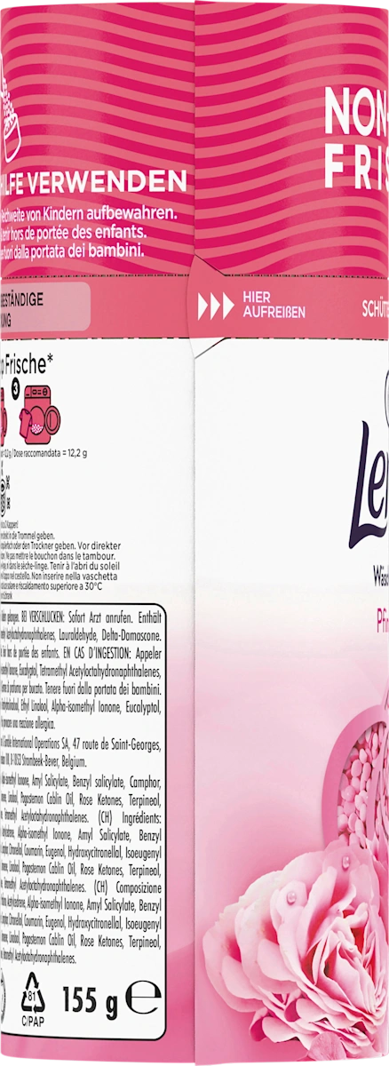 Парфюм для стирки, Lenor Пион и цветок гибискуса, 155 г.