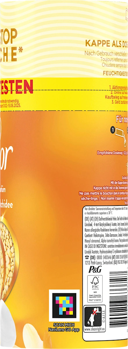 Парфуми для прання, Lenor Золота Орхідея 155 г.