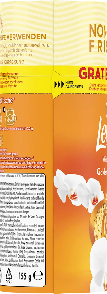 Парфуми для прання, Lenor Золота Орхідея 155 г.