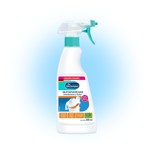 Плямовивідник-спрей від плям дезодоранту та поту Dr. Beckmann Quitamanchas Desodorante y Sudor, 500 ml
