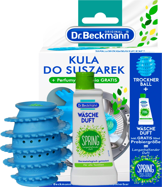 Кулька для сушильної машини зі свіжим ароматом Dr. Beckmann Trockner Ball, 1 шт
