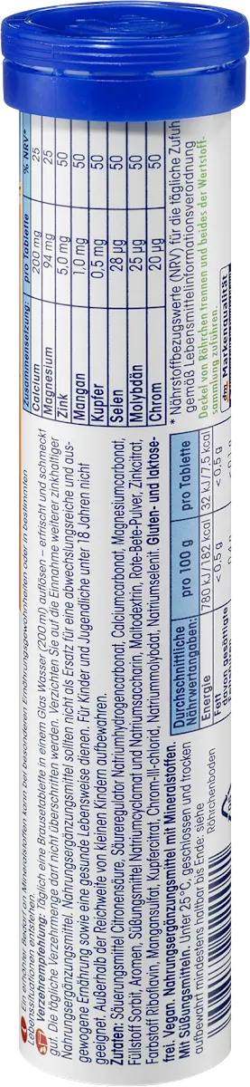 Шипучі таблетки-вітаміни Mivolis Multi-Mineral, 20 шт.