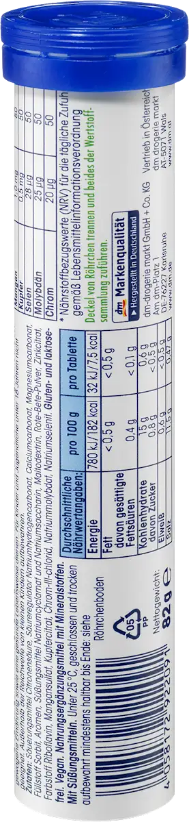 Шипучі таблетки-вітаміни Mivolis Multi-Mineral, 20 шт.