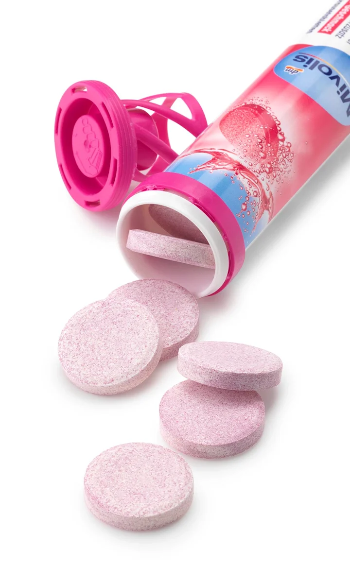 Шипучі таблетки-вітаміни Mivolis Vitamin B12, 20 шт.
