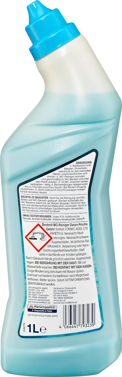 Засіб для чищення унітазу Denkmit Ocean frische 1 л
