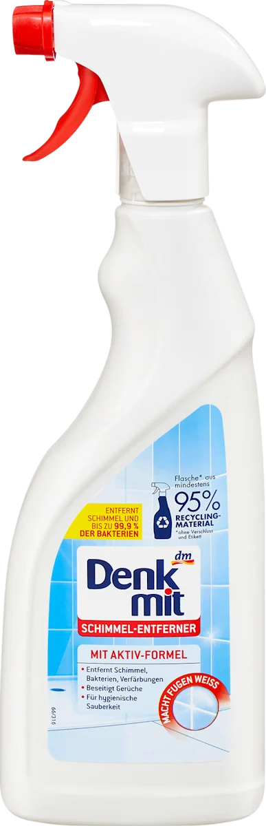 Засіб від грибка і цвілі з хлором Denkmit Mold remover with active chlorine, 750 мл.