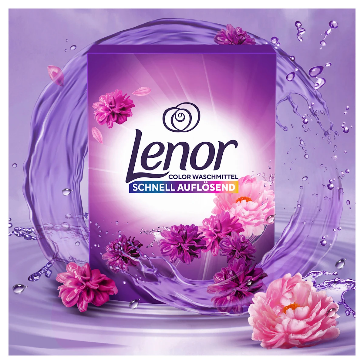 Пральний порошок для кольорових речей, Lenor Amethyst Blossom Dream 90 прань, 4,95 кг.