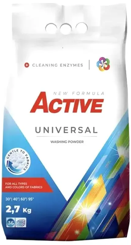 Пральний порошок Active Universal, 2.7кг