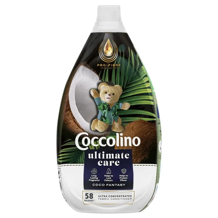 Суперконцентрированный ополаскиватель для белья Coccolino Ultimate Care Coco Fantasy, 870 мл (58 стирок)