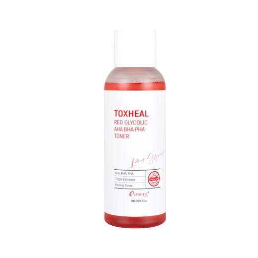 Тонер для обличчя TOXHEAL RED GLYCOLIC AHA, BHA, PHA TONER, 180 мл