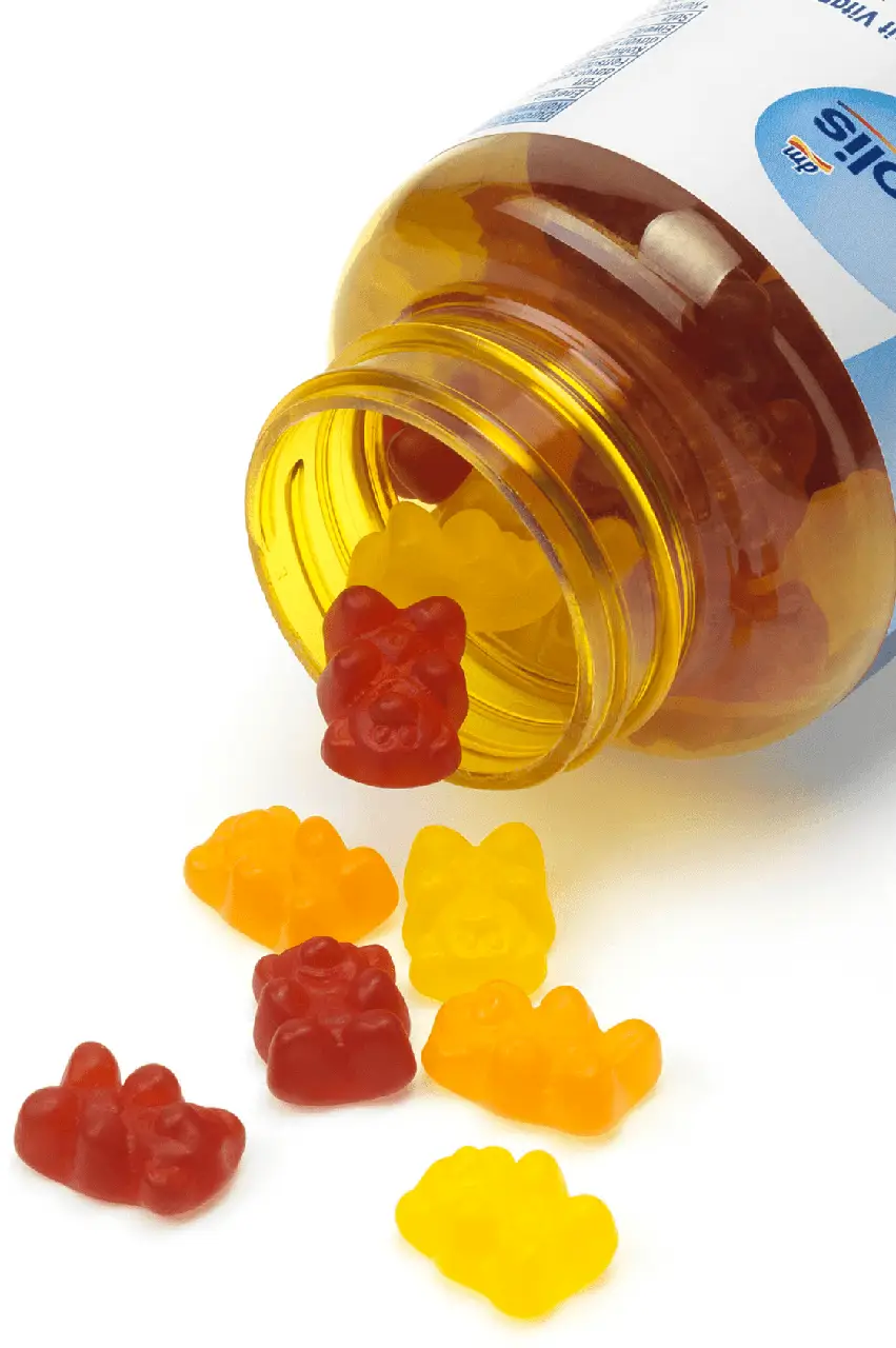 Жувальні мультивітаміни для дітей Mivolis Multivitamin-Bärchen für Kinder, 60 шт.