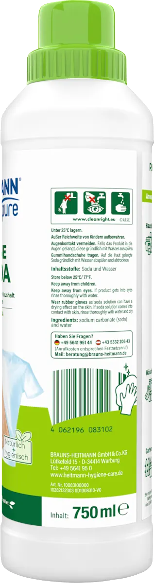 Рідка сода для чищення Heitmann Pure, 750 мл