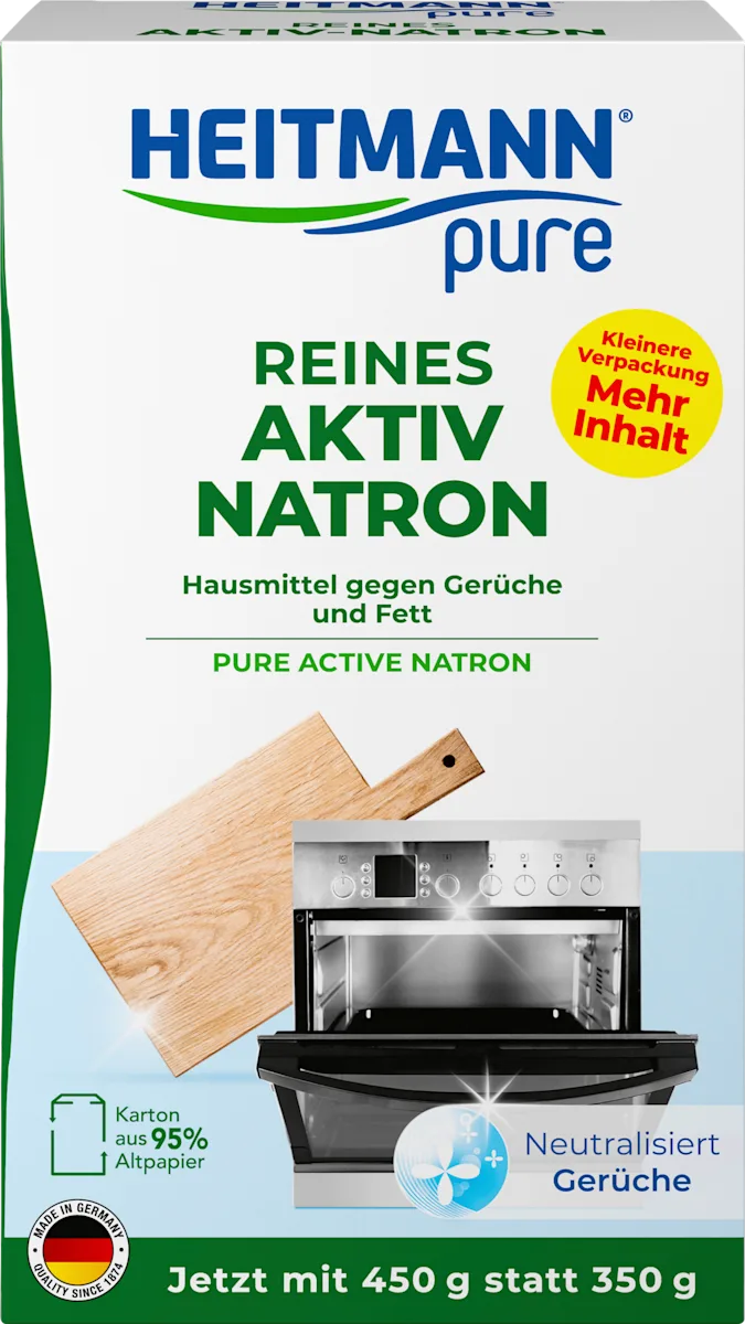 Активна сода для чищення Heitmann Pure Reines Aktiv Natron, 450 г