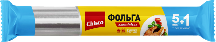 Алюминиевая фольга Чисто, 5 + 1 м
