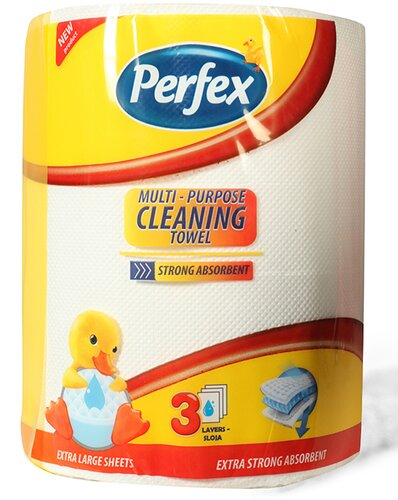 Паперові рушники Perfex Multi Clean, 3-шарові, 1 рулон