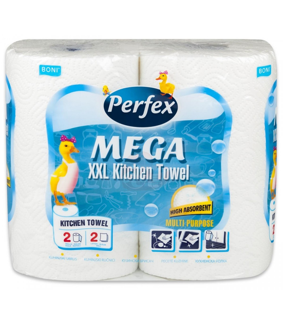 Паперові рушники Perfex XXL Multi Purpose Kitchen Towel, 2-шаровий, 2 рулони