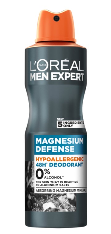 Дезодорант-антиперспирант L'Oreal Paris Men Expert Магний для тела, 150 мл