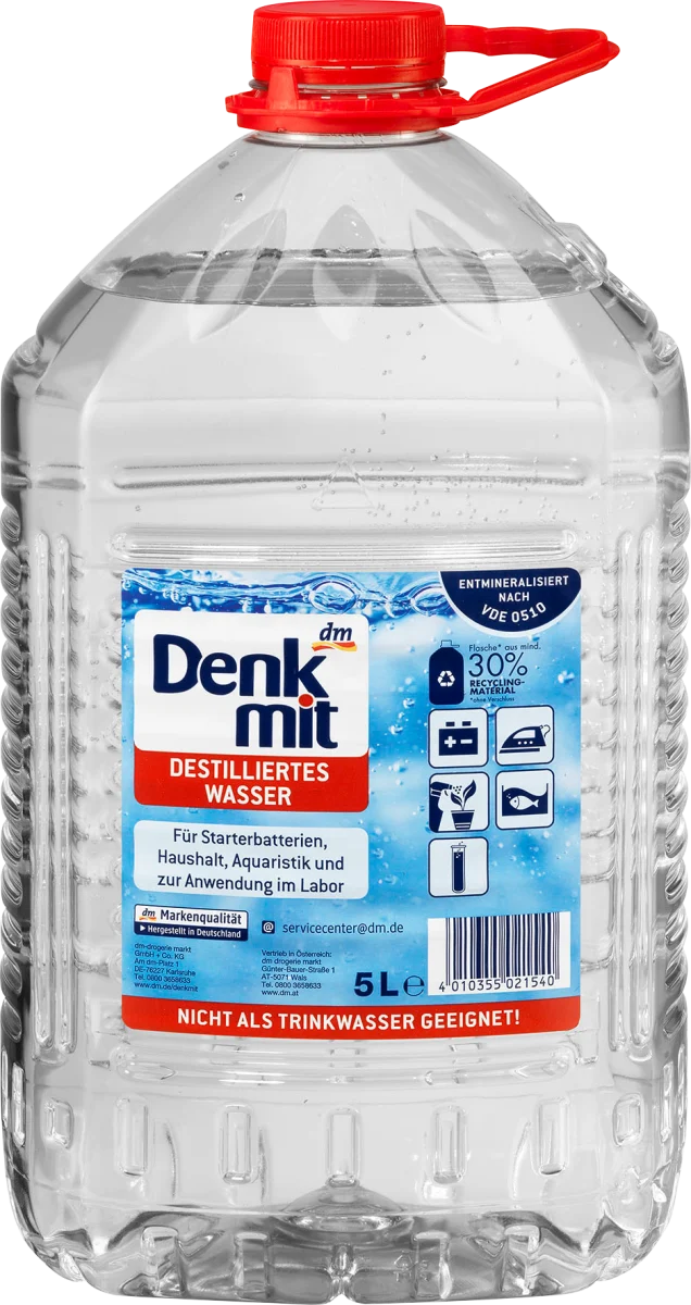 Дистиллированная вода Denkmit, 5 л