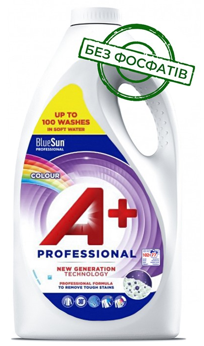 Концентрований гель A+ Colour для кольорової білизни, 5.04л