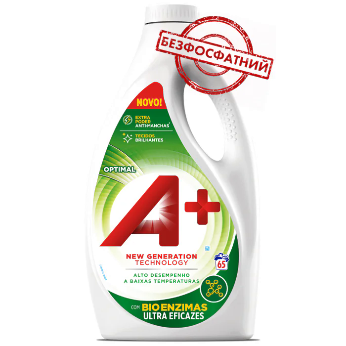 Гель A+ Optimal универсальный, 3.25 л (65 стирок)