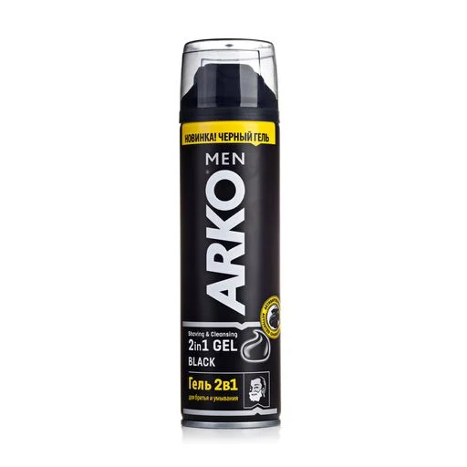 Гель для гоління ARKO Black 2 в 1 для гоління та вмивання, 200 мл