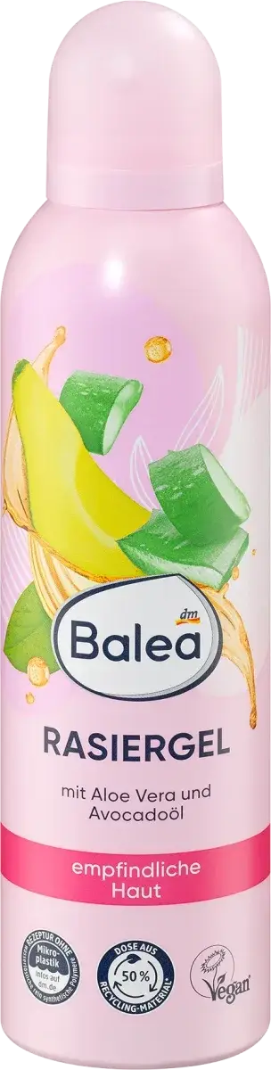 Гель для гоління жіночий Balea Aloe Vera & Avocado-Öl, 200 мл