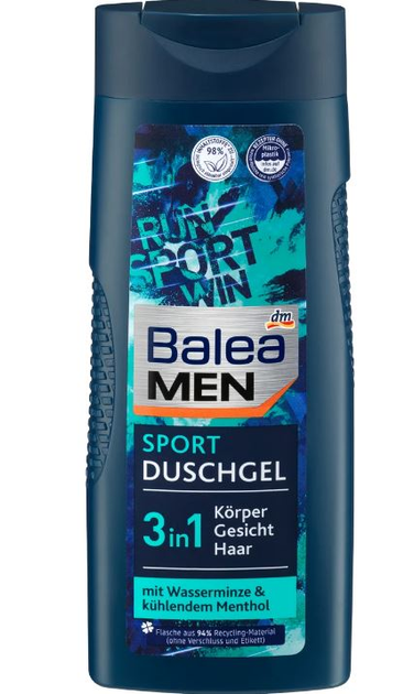 Гель для душу чоловічий Balea Men Duschgel Sport 3 в 1, 300 мл