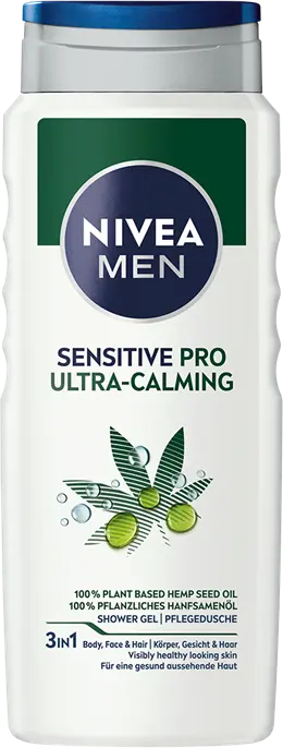 Гель для душа Nivea Men Sensitive Pro Ultra Calming 3в1, 500 мл