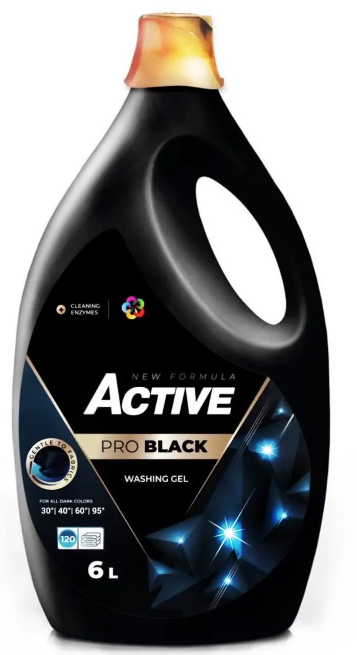 Гель для прання темних речей Active Black 120 прань, 6л