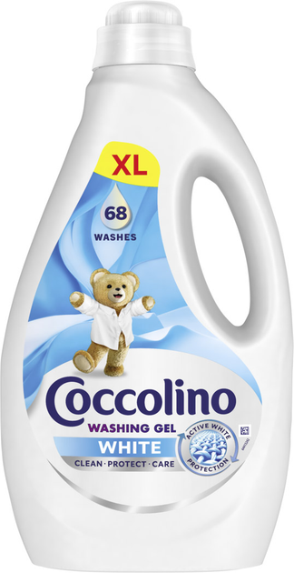 Гель для прання білих речей Coccolino Care White 68 прань, 2.72 л