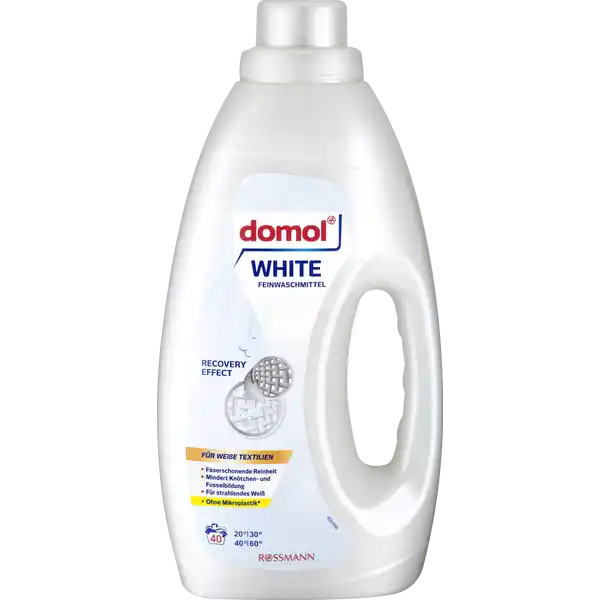 Гель для прання білого одягу, Domol White, 40 прань, 1.5 л