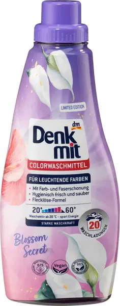 Гель для стирки цветных тканей Denkmit Blossom Secret, 20 стирок, 1 л