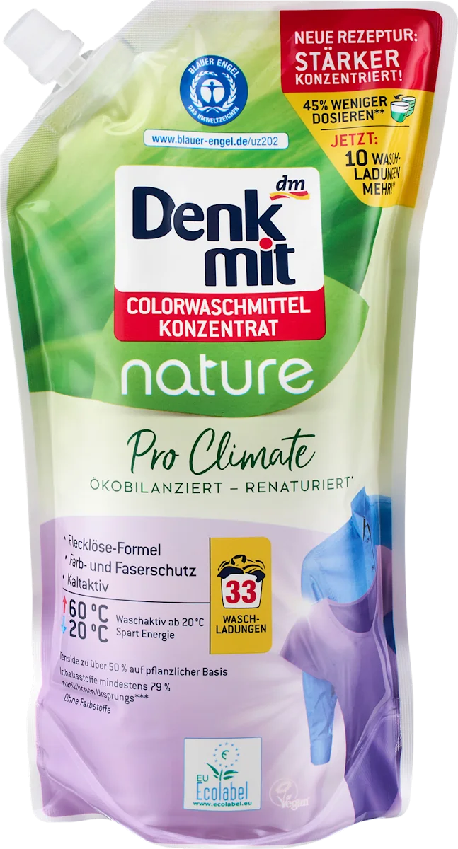 Гель для стирки Denkmit Pro Climate Nature color, 33 стирки, 1 л