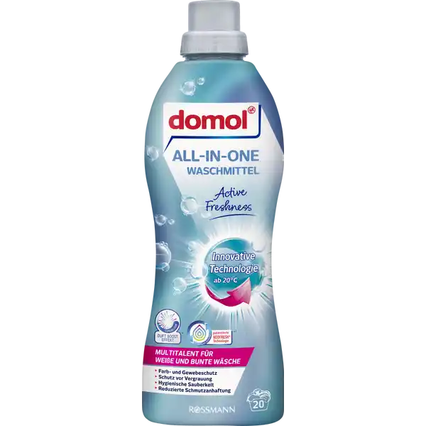 Гель для прання Domol All-in-One універсальний 20 прань, 1 л