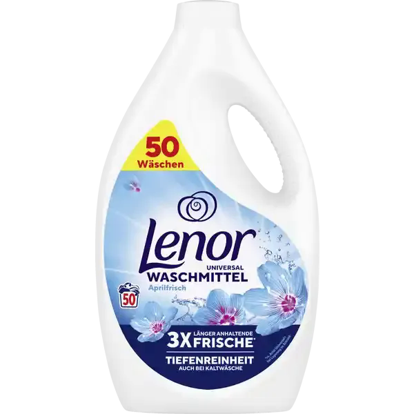 Гель для прання, Lenor Квітнева свіжість 50 прань, 2,5 л