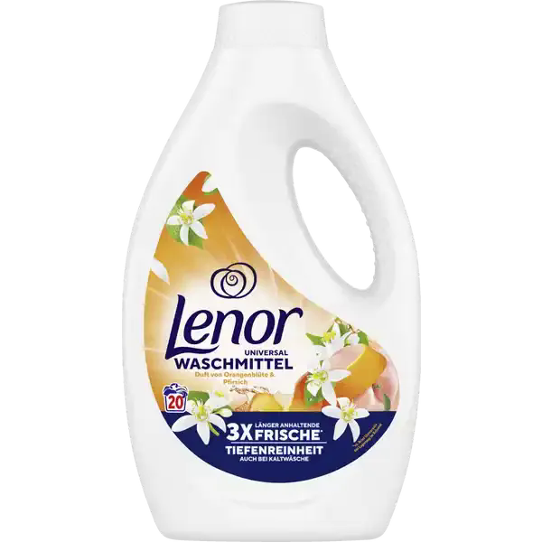 Гель для прання, Lenor Квітка апельсина і персик 20 прань, 1 л