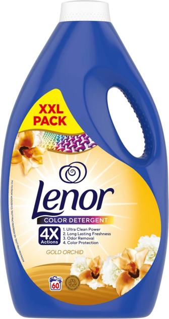 Гель для прання, Lenor Золота орхідея 60 прань, 3 л.